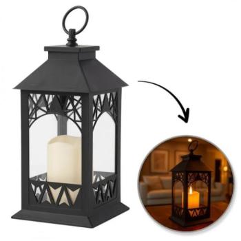 Karácsonyi dekoráció - Dekoratív LED lámpa gyertya utánzattal 14 x 30 cm kép