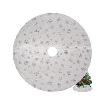 Karácsonyi dekoráció - Fehér karácsonyfa szőnyeg - 120 cm kép