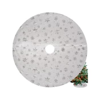 Karácsonyi dekoráció - Fehér karácsonyfa szőnyeg - 78 cm kép