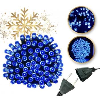 Karácsonyi dekoráció - Karácsonyi, kék LED fények - 8 m kép