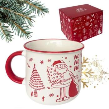 Karácsonyi dekoráció - Karácsonyi kerámia bögre 350 ml + ajándékdoboz kép