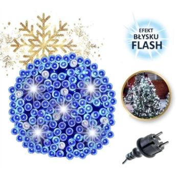 Karácsonyi dekoráció - Kék karácsonyi LED fények - 35,5 m kép