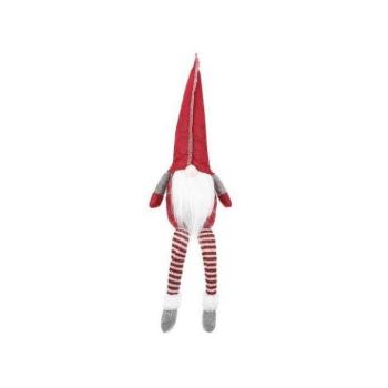 Karácsonyi dekoráció - Ülő vörös törpe kép