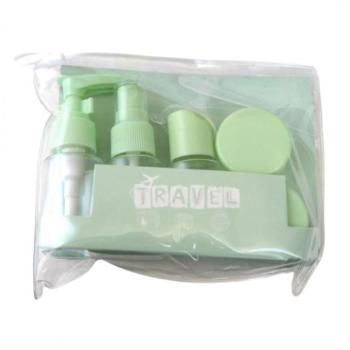 Kozmetikai táskák - Zöld 7 az 1-ben utazó kozmetikai tárolókészlet kép