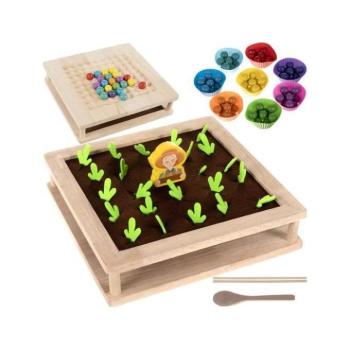 Kreatív és oktató játékok - Fa kirakós farm 2 az 1-ben kép