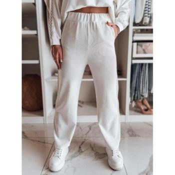 Melegítő nadrágok - Fehér bordázott női melegítőnadrág UY2521 kép