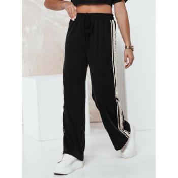 Melegítő nadrágok - Laza női melegítőnadrág fekete színben UY2291 kép