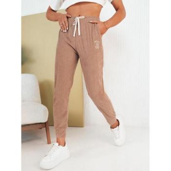 Melegítő nadrágok - Női barna kordbársony melegítőnadrág kép