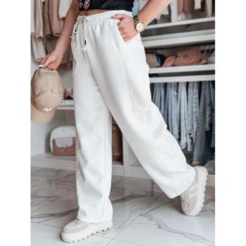 Melegítő nadrágok - Női fehér bő melegítőnadrág UY2687 kép