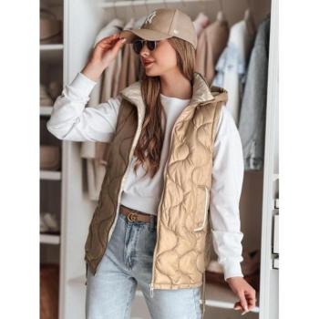 Mellények - Barna női steppelt mellény TY4878 kép