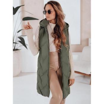 Mellények - Hosszú, zöld női mellény TY5097 kép