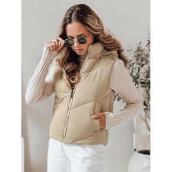 Mellények - Női steppelt mellény bézs színben TY4979 kép