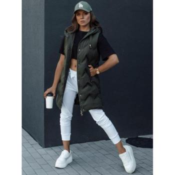 Mellények - Női steppelt zöld mellény kép