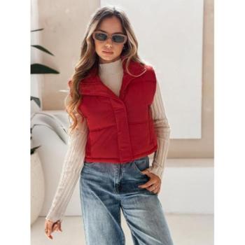 Mellények - Piros rövid női mellény TY5198 kép