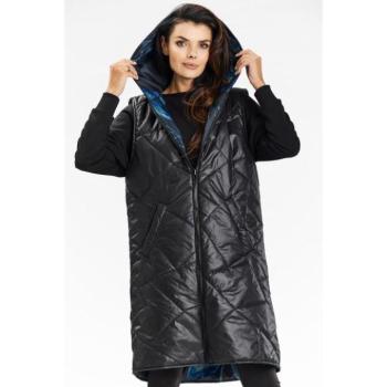 Mellények - Sötétkék kétoldalú női mellény kép