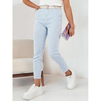 Nadrágok - Csíkos női nadrág kék-fehér színben kép