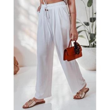 Nadrágok - Fehér szövet női nadrág UY2640 kép