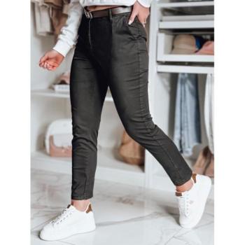 Nadrágok - Fekete női nadrág övvel UY2576 kép