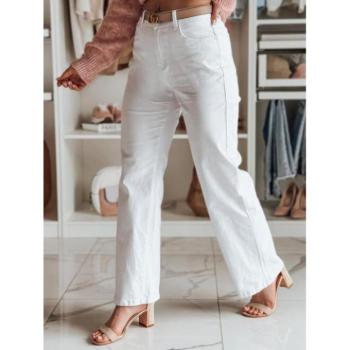 Nadrágok - Női bő fehér nadrág UY2671 kép