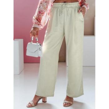 Nadrágok - Női bő szárú nadrág khaki színben UY2661 kép