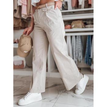 Nadrágok - Női bő szárú nadrág világos bézs színben UY2618 kép