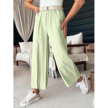 Nadrágok - Női harangszárú nadrág menta színben kép