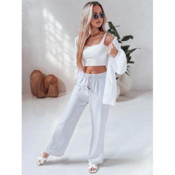 Nadrágok - Női szövetnadrág fehér színben UY2646 kép