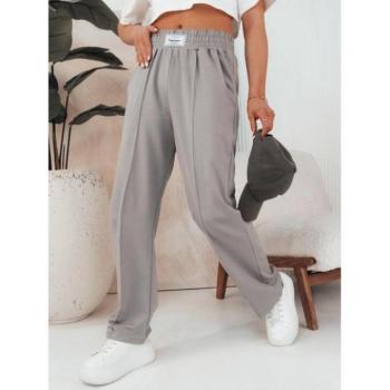 Nadrágok - Női szürke bő nadrág rugalmas derékkal kép