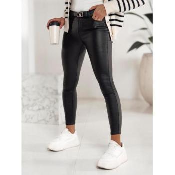 Nadrágok - Női viaszos fekete nadrág UY2220 kép