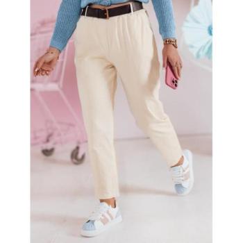 Nadrágok - Női világos sárga magas derekú nadrág UY2507 kép