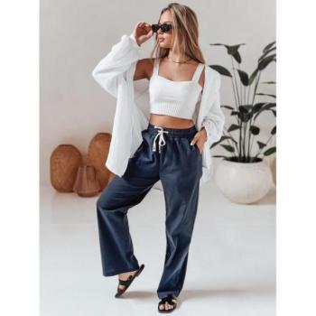 Nadrágok - Sötétkék szövet női nadrág UY2649 kép