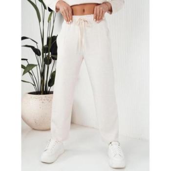 Nadrágok - Széles szarú női nadrág ekrü színben kép