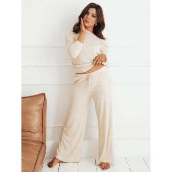 Nadrágok - Széles szárú világos bézs nadrág kép