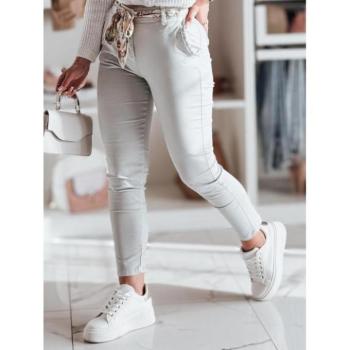 Nadrágok - Világos szürke szövet női nadrág UY2534 kép