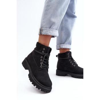 Női bakancsok - Fekete béléses női workerek kép