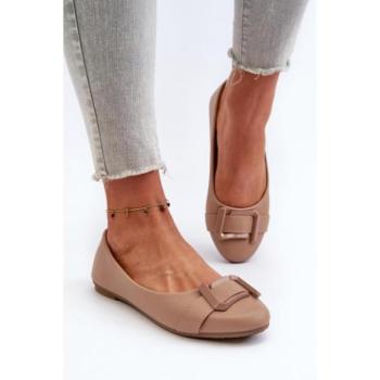 Női balerina cipők - Női bézs balerinák kép