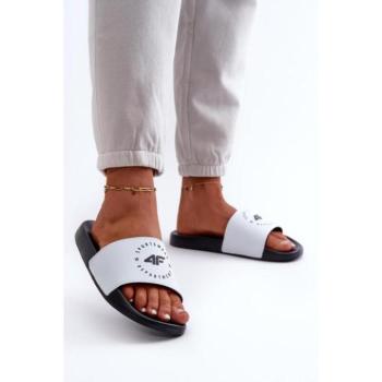 Női papucsok - Fehér-fekete 4F női papucs kép