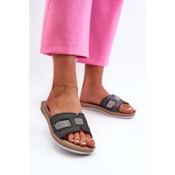 Női papucsok - Fekete női kényelmes papucs kép