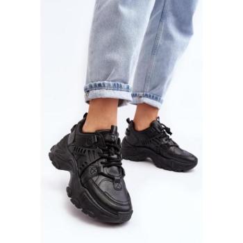 Női sneakerek  - Fekete női platformcipők kép