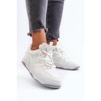 Női sportcipők - Fehér platformcipők kép