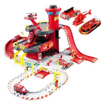 Pályák és garázsok - Tűzoltóság gyerekeknek való elemekkel kép