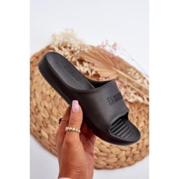 Papucsok lányoknak - Fekete gyerek papucs Big Star mintával kép