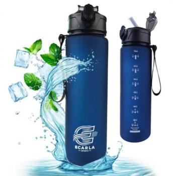 Poharak - Sötétkék matt kulacs - 750 ml kép