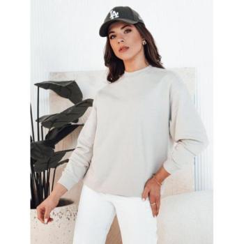 Pulóverek - Bézs színű női pamut pulóver kép