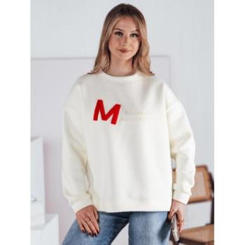 Pulóverek - Laza női pulóver fehér színben BY1353 kép