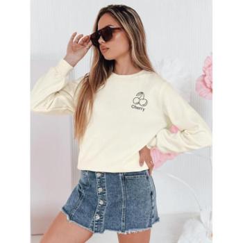 Pulóverek - Női ekrü pulóver hímzéssel BY1400 kép