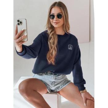 Pulóverek - Női sötétkék pulóver elefánthímzéssel BY1431 kép