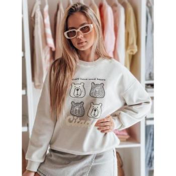 Pulóverek - Női szürke pulóver macikkal BY1436 kép