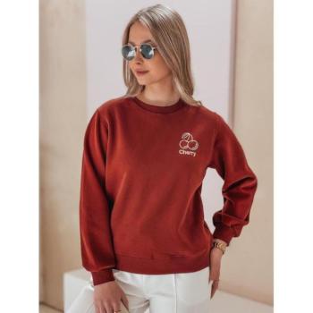 Pulóverek - Női tégla mintás pulóver hímzéssel BY1398 kép