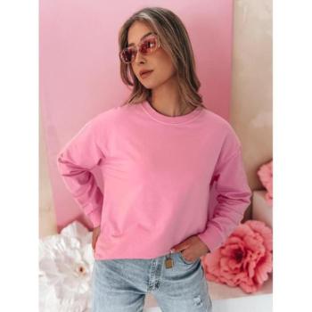 Pulóverek - Rózsaszín női pamut pulóver BY1371 kép